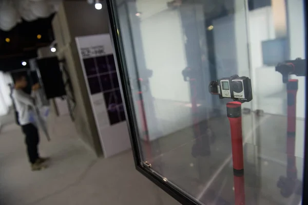 Een Gopro Camera Geïnstalleerd Tijdens Een Expo Shenzhen City Zuid — Stockfoto