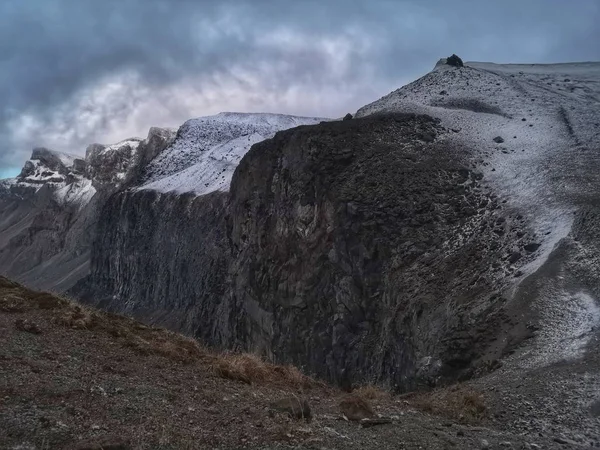 Paisagem Neve Montanha Paektu Montanha Changbai Prefeitura Autônoma Coreana Yanbian — Fotografia de Stock