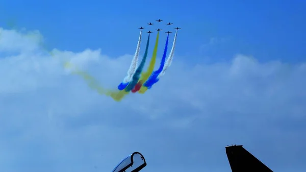 10A Aviones Combate Del Agosto Bayi Equipo Acrobacia Fuerza Aérea —  Fotos de Stock