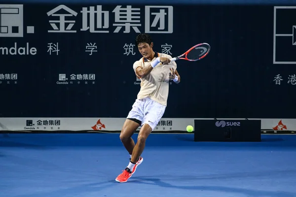 Zhang Zhizhen Çin Bir Atış Için Andy Murray Britanya Nın — Stok fotoğraf
