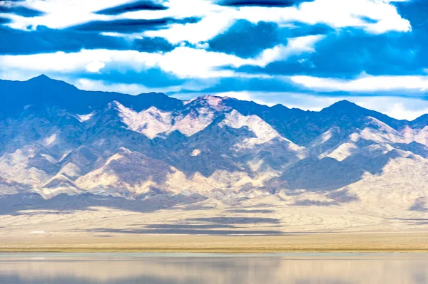 Paysage Lac Salé Xiao Qaidam Dans Préfecture Autonome Tibétaine Mongole — Photo