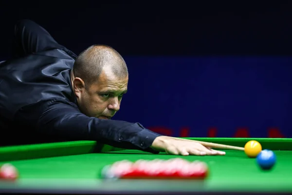 Barry Hawkins England Plays Shot Mark Williams Wales Quarterfinal Match — Stock Photo, Image