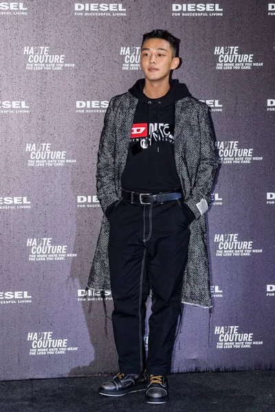 Zuid Koreaanse Acteur Yoo Woont Een Promotioneel Evenement Voor Diesel — Stockfoto