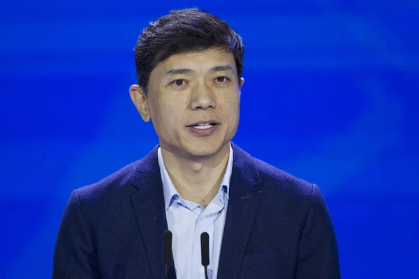 Robin Yanhong Presidente Ceo Baidu Inc Pronuncia Discurso Durante Conferencia —  Fotos de Stock