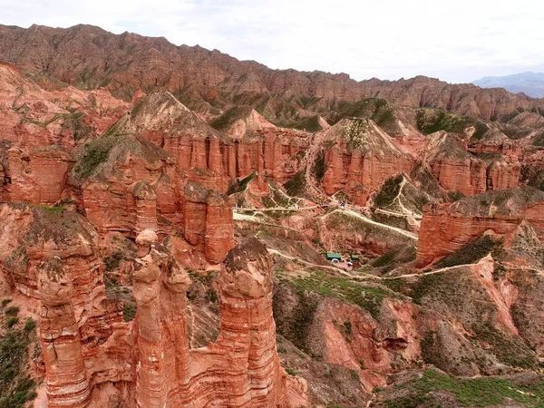 Landscape Danxia Landform Qicai Danxia Scenic Area Zhangye Danxia Landform — Stock Photo, Image