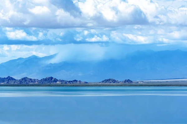 Paysage Lac Salé Xiao Qaidam Dans Préfecture Autonome Tibétaine Mongole — Photo