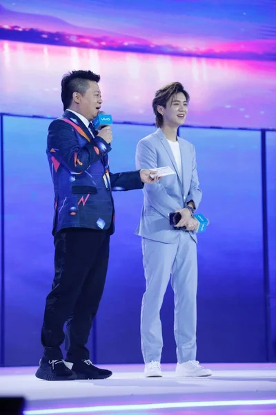 Chinese Actor Singer Han Right Attends Official Launch Event Vivo — Stock Photo, Image