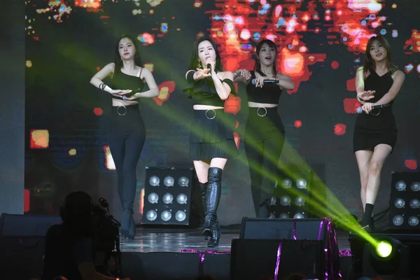 Members South Korean Girl Group Apink Perform Apink Asia Tour — Stock Photo, Image