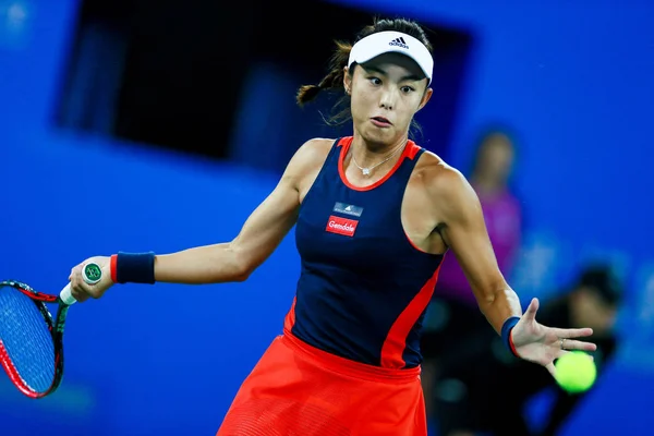 Wang Qiang Della Cina Torna Colpo Daria Gavrilova Dell Australia — Foto Stock