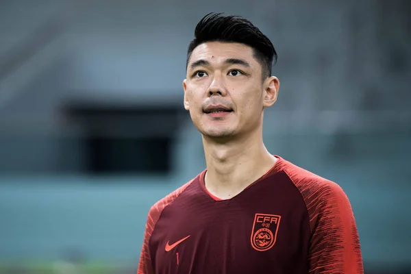 Zeng Cheng Dari Tim Nasional Sepak Bola Pria Tiongkok Mengambil — Stok Foto