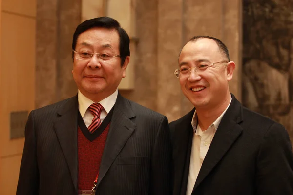 Zeng Qinghuai Izquierda Entonces Vicepresidente Sociedad China Promoción Cultura Hermano —  Fotos de Stock