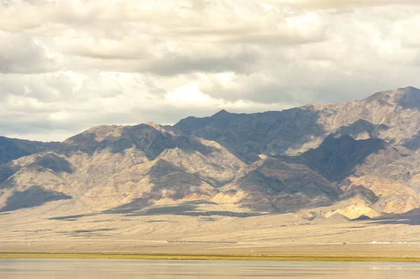 Paysage Lac Salé Xiao Qaidam Dans Préfecture Autonome Tibétaine Mongole — Photo