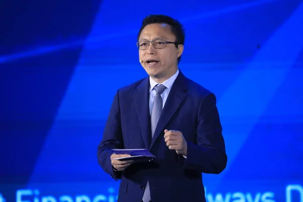 Эрик Цзин Сяньдун Генеральный Директор Ant Financial Группы Alibaba Представляет — стоковое фото
