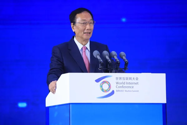 Terry Gou Elnöke Hon Hai Precision Industry Ltd Elnöke Foxconn — Stock Fotó