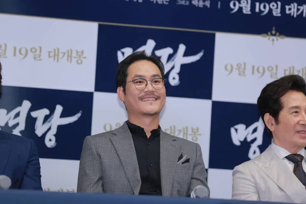 Der Südkoreanische Schauspieler Kim Sung Kyun Nimmt Einer Pressekonferenz Zum — Stockfoto