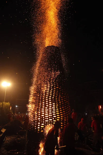 벽돌의 불탑에 중국의 2018에에서 중순가 축제를 — 스톡 사진