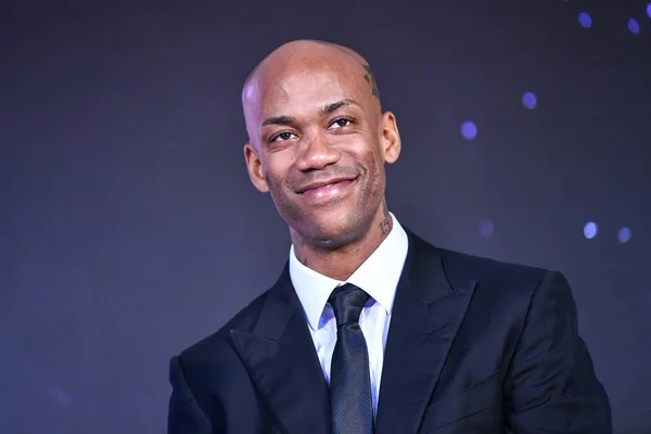 Der Pensionierte Basketballstar Stephon Marbury Reagiert Als Während Einer Werbeveranstaltung — Stockfoto