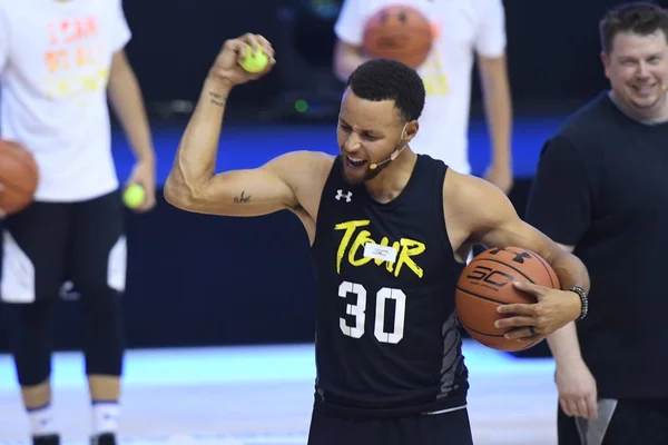 Нба Зірки Stephen Curry Золотий Стейт Ворріорс Відвідує Вентилятор Зустріч — стокове фото