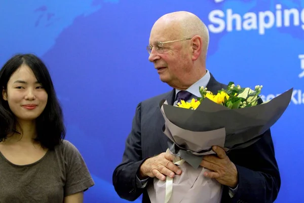 Klaus Schwab Fundador Presidente Ejecutivo Del Foro Económico Mundial Asiste — Foto de Stock