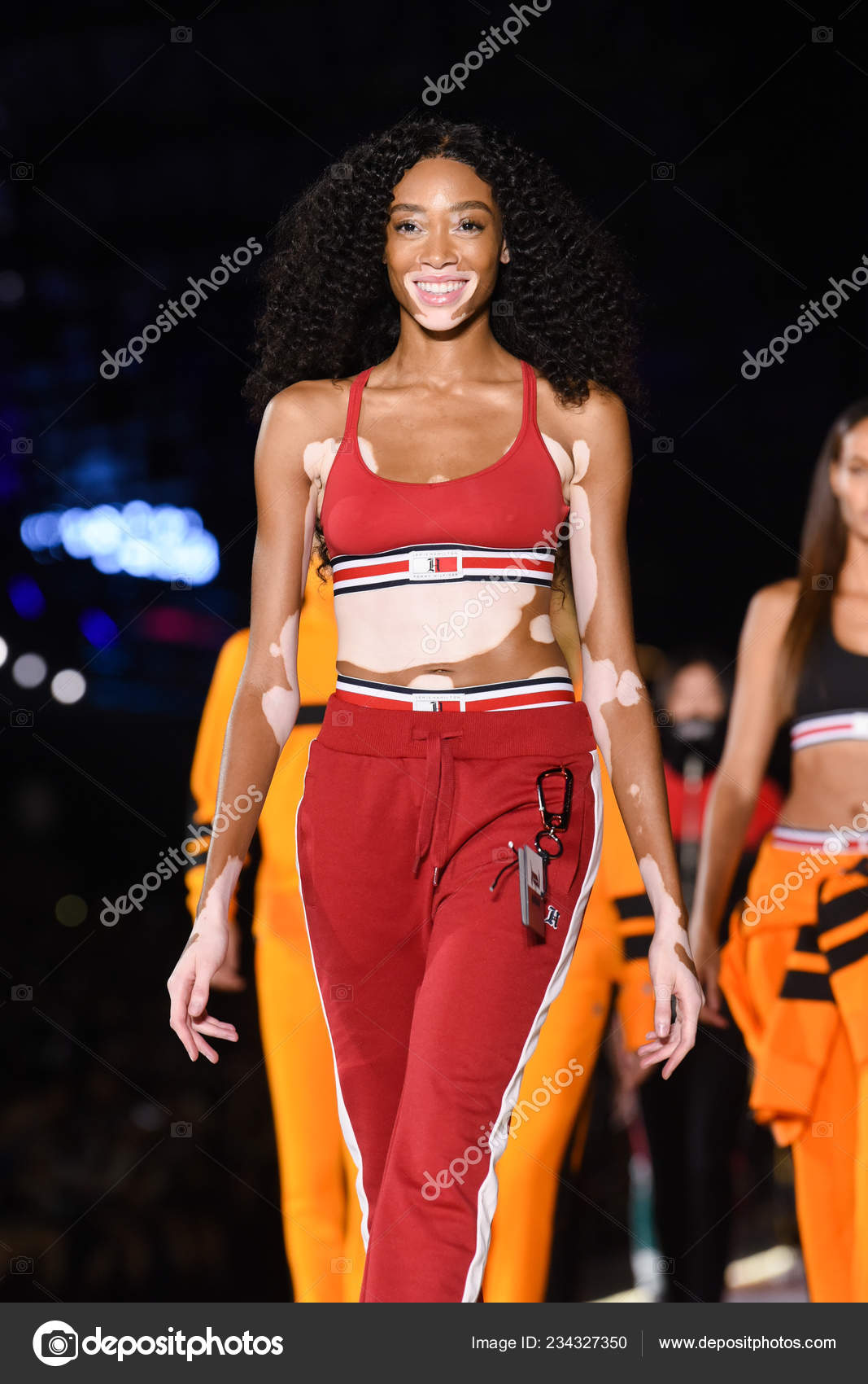 Postage Ours dead Canadian Fashion Model Winnie Harlow Displays New Creation Tommy Hilfiger's  – Stock Editorial Photo © ChinaImages #234327350