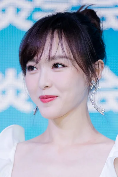 Chinese Actrice Tiffany Tang Tang Yan Woont Een Promotioneel Evenement — Stockfoto