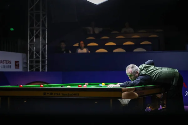 Skót John Higgins Játszik Egy Lövés Ryan Day Wales Második — Stock Fotó