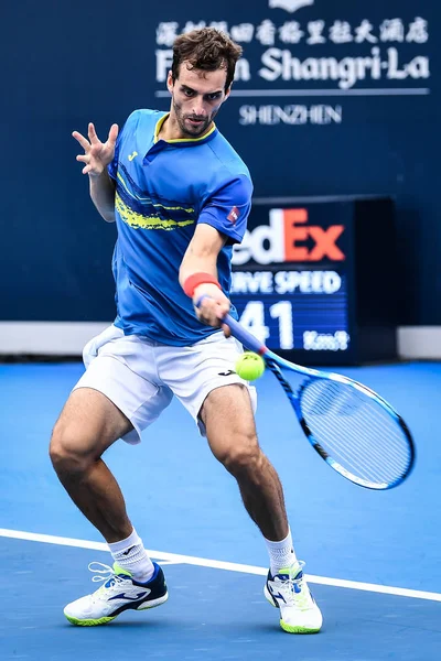 Albert Ramos Vinolas Van Spanje Teruggegaan Een Schot Tijdens Naar — Stockfoto