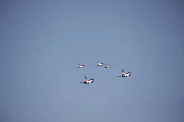 Jatos Caça Equipe Aerobática Bayi Força Aérea Exército Popular Chinês — Fotografia de Stock