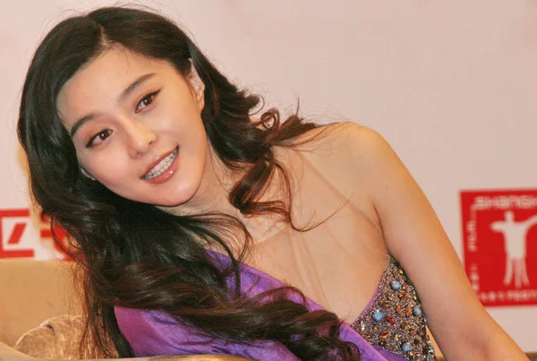 Actrice Chinoise Fan Bingbing Assiste Événement Promotionnel Juin 2009 — Photo