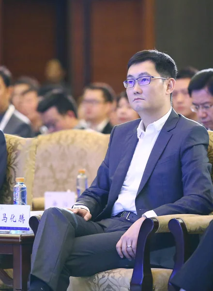 Ponny Huateng Ordförande Och Tencent Holdings Ltd Sköter Hög Nivå — Stockfoto