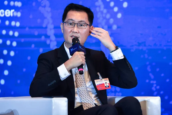 Ponny Huateng Ordförande Och Tencent Holdings Ltd Sköter Pan Pearl — Stockfoto