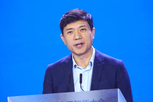 Robin Yanhong Président Chef Direction Baidu Inc Prononce Discours Lors — Photo