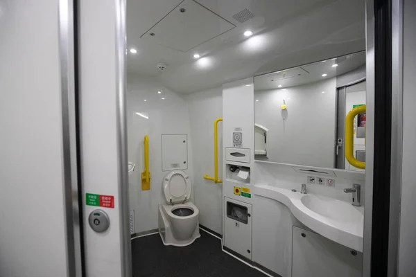 Interior View Vibrant Express Train Operate Hong Kong Kowloon West — Stock Photo, Image