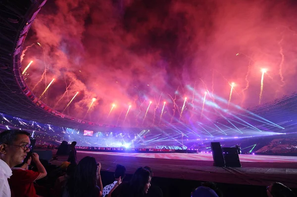 Widok Ceremonii Zamknięcia 2018 Asian Games Oficjalnie Znany Jako Asian — Zdjęcie stockowe
