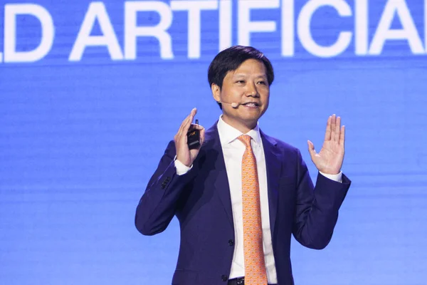 Lei Jun Presidente Ceo Xiaomi Technology Presidente Kingsoft Corp Habla — Foto de Stock