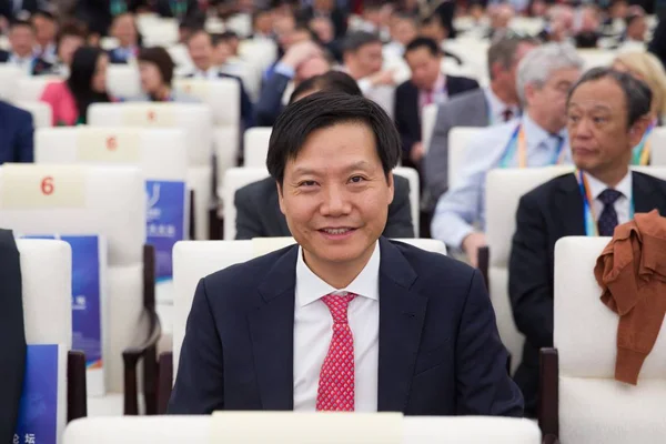 Lei Jun Πρόεδρος Και Διευθύνων Σύμβουλος Της Xiaomi Τεχνολογίας Και — Φωτογραφία Αρχείου