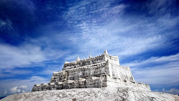 Landschap Van Het Chaka Salt Lake Caka Salt Lake Bekend — Stockfoto