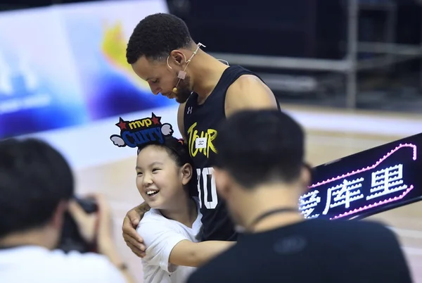 Nba Star Stephen Curry Golden State Warriors Attends Fan Meeting — Stock Photo, Image