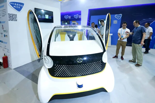 Concept Car Beijing Automotive Group Baic Exhibe Durante Una Exposición —  Fotos de Stock