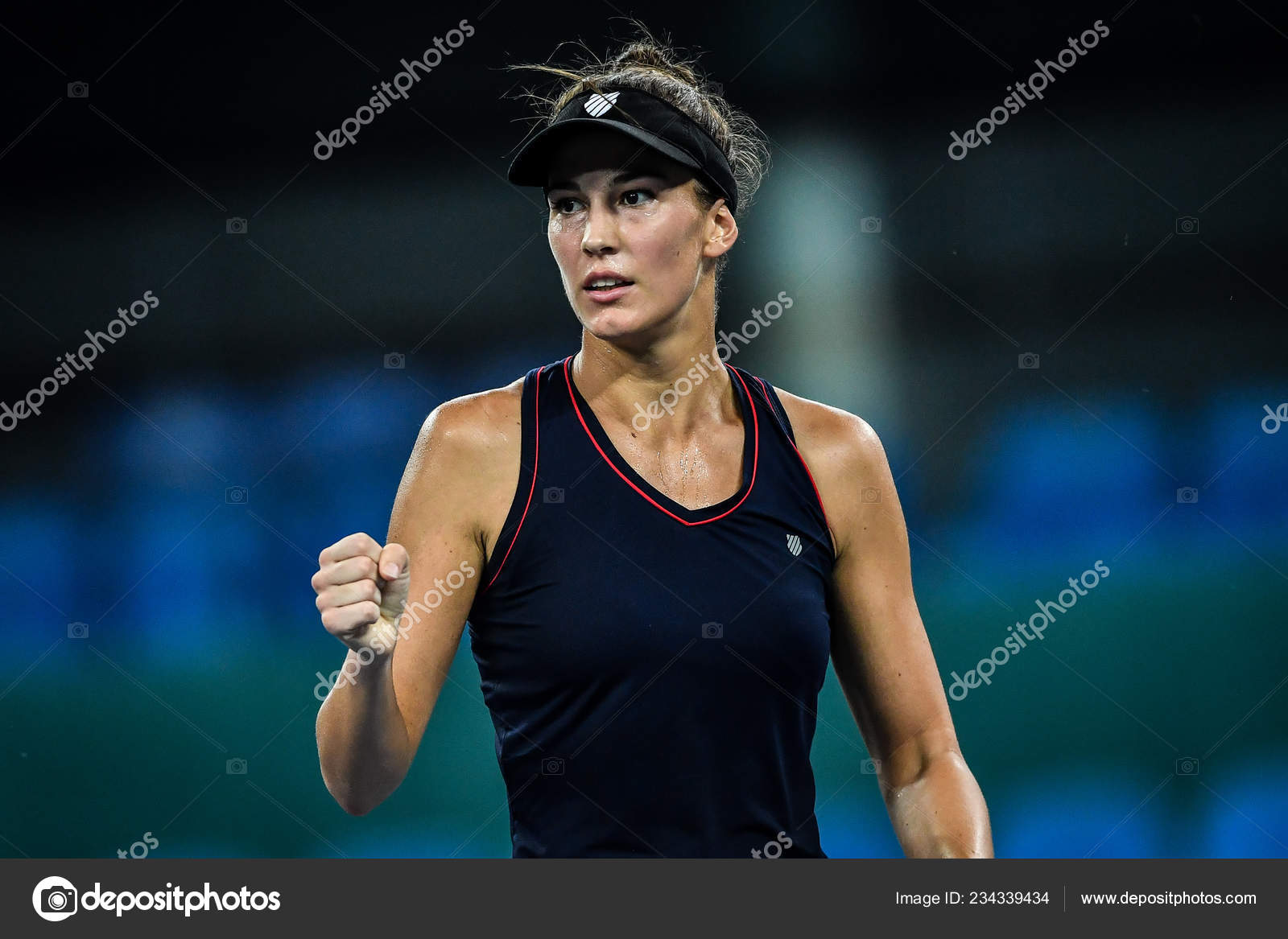 Bernarda Pera Usa Reacts Scoring Aleksandra Krunic Serbia Quarterfinal Match Stock Editorial Photo C Chinaimages 234339434