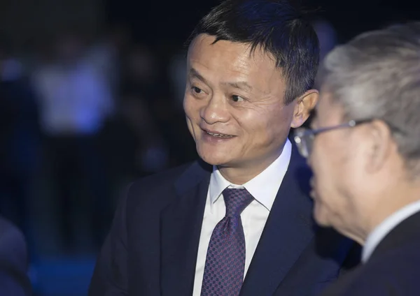 Jack Veya Yun Alibaba Grubu Başkanı Shanghai China 2018 Dünya — Stok fotoğraf