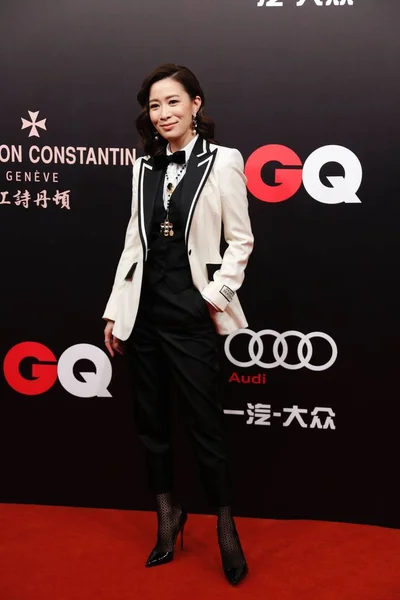 Actriz Hong Kong Charmaine Sheh Llega Alfombra Roja Para Ceremonia — Foto de Stock