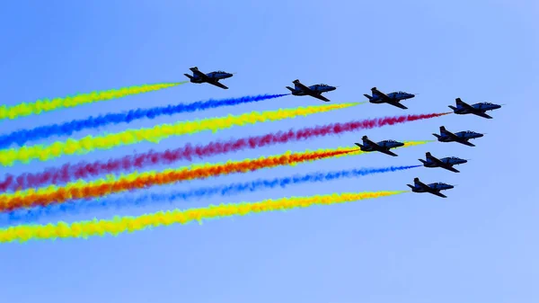 10A Fighter Jets August 1St Bayi Aerobatics Team Chinese Pla — 图库照片