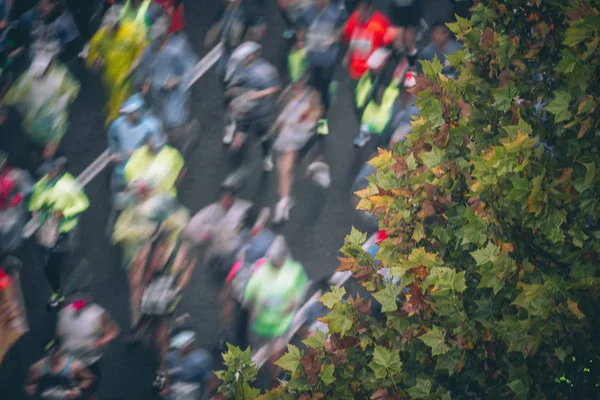 Uczestnicy Rywalizować 2018 Shanghai International Marathon Szanghaju Chiny Listopada 2018 — Zdjęcie stockowe