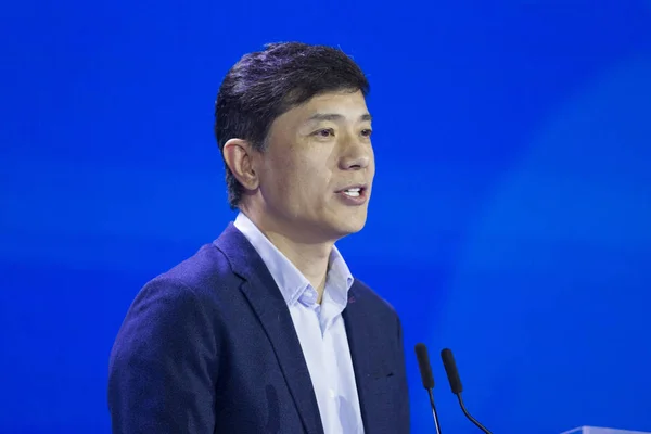 Robin Yanhong Presidente Ceo Baidu Inc Pronuncia Discurso Durante Conferencia —  Fotos de Stock