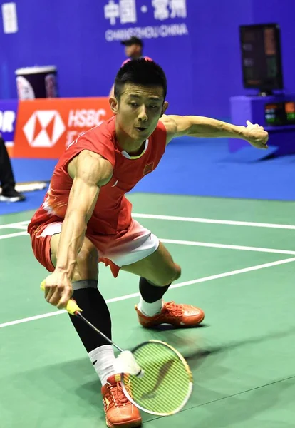 Chen Long China Devuelve Una Oportunidad Huang Yuxiang China Primer —  Fotos de Stock