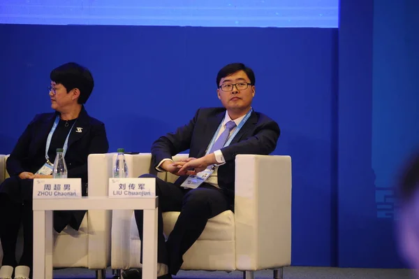 Liu Chuanjun Fundador Ceo Startup Chinesa Meicai Fala Sub Fórum — Fotografia de Stock