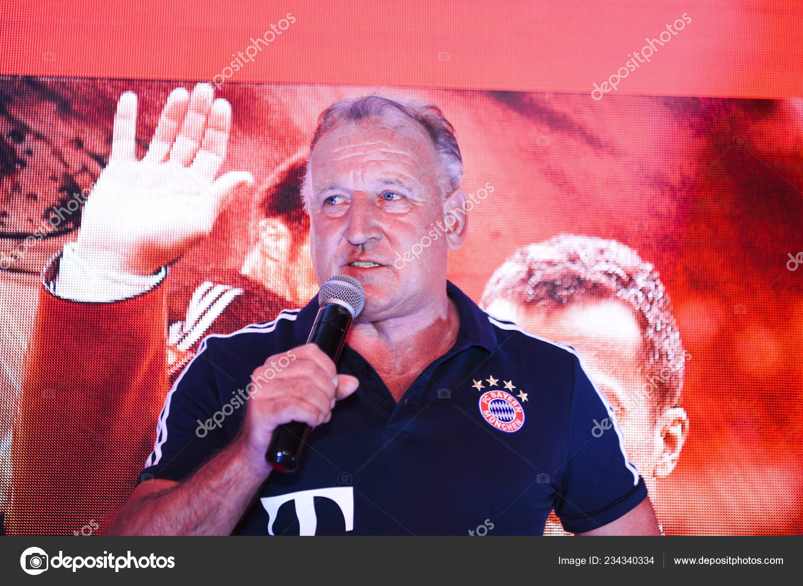German Football Coach Former Football Defender Andreas Brehme Attends