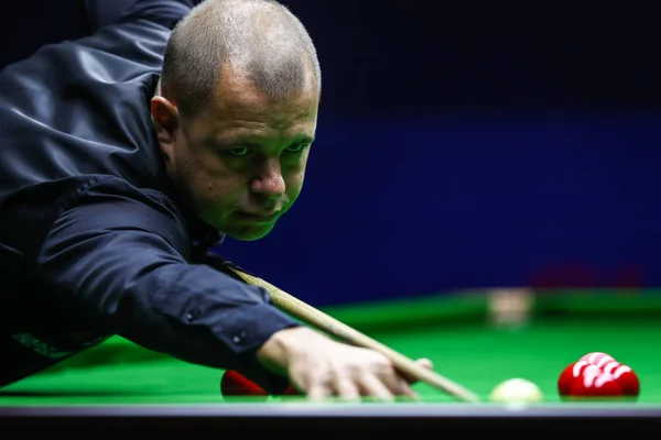 Barry Hawkins Van Engeland Speelt Een Schot Van Mark Williams — Stockfoto