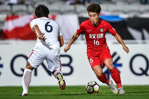 Ryota Nagaki Elöl Japán Kashima Antlers Kihívások Pei Shuai Kínai — Stock Fotó